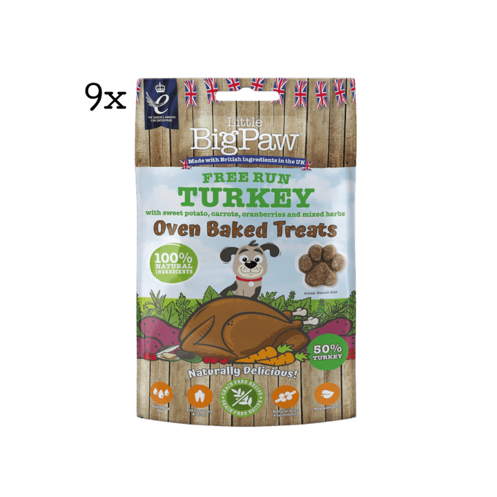 Little Big Paw Free Run Turkey Oven Baked Treats for Dogs