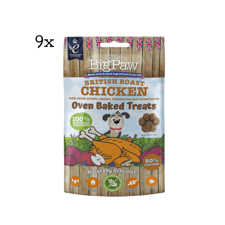 Little Big Paw British Roast Chicken Oven Baked Treats for Dogs