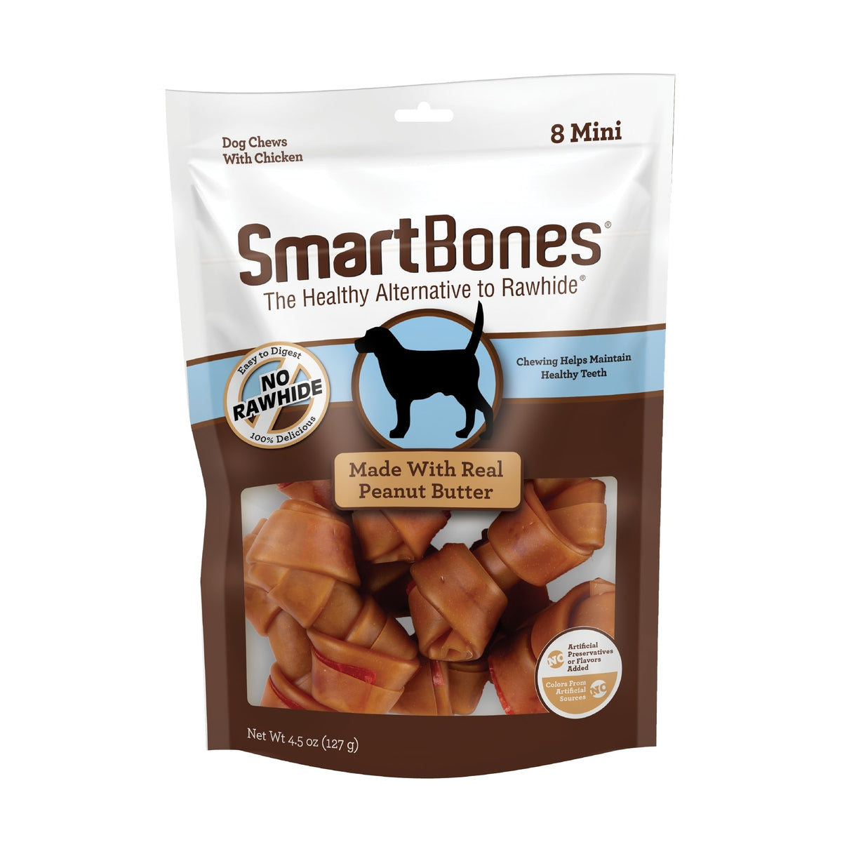 SmartBones Mini Bones Chicken & Peanut Butter 8 Count