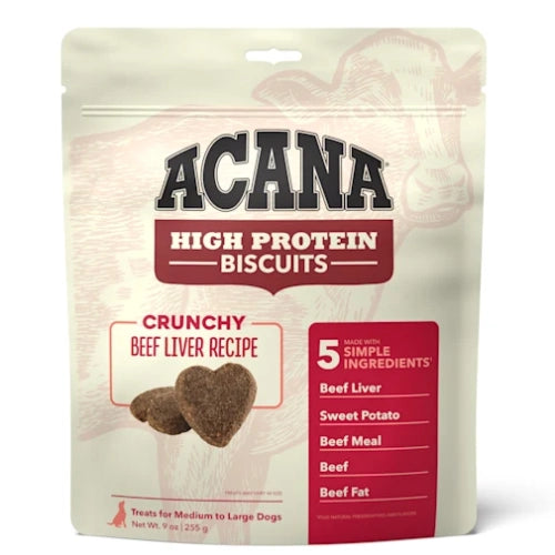 ACANA High Protein Crunchy Beef Liver Recipe Biscuits for Large Dogs