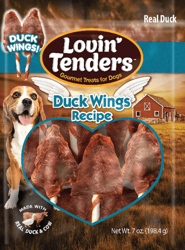 Lovin' Tenders 5" Duck Wing Rawhide Twists