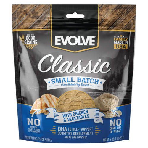 Evolve Classic Small Batch Oven Baked Biscuits with Chicken & Vegetables Treats