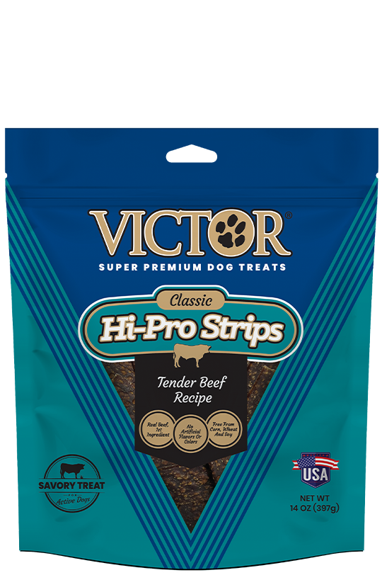 Victor Hi-Pro Strips with Tender Beef Savory Treat