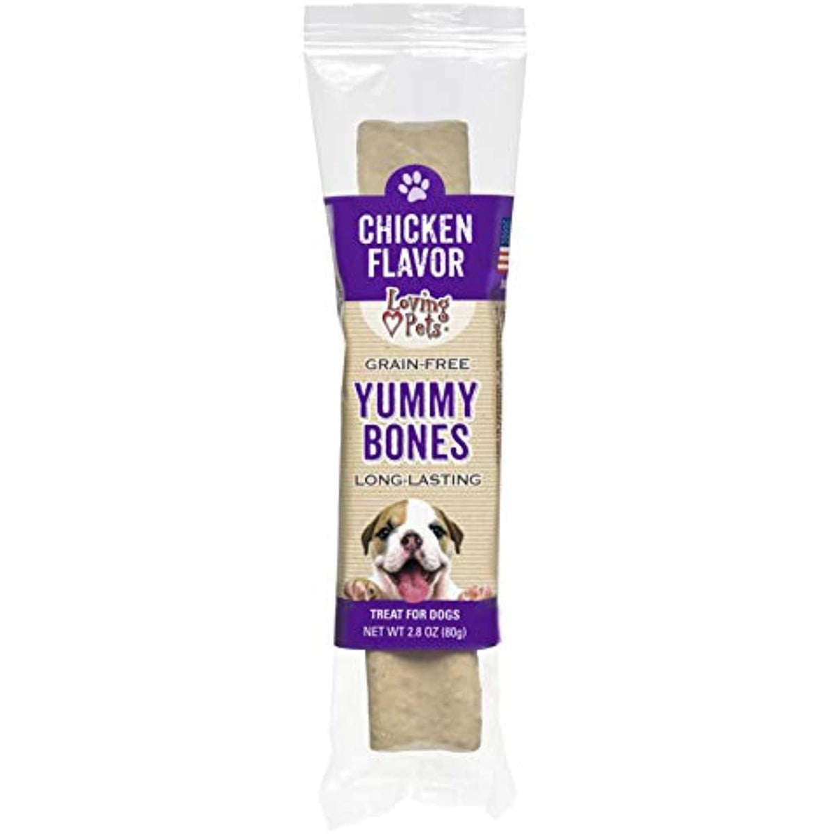 Loving Pets Yummy Bones Chicken Flavor Filled Bone