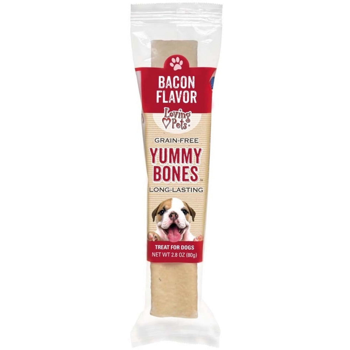 Loving Pets Yummy Bones Bacon Flavor Filled Bone