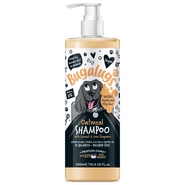 Bugalugs Oatmeal Dog Shampoo with Coconut & Lime Fragrance