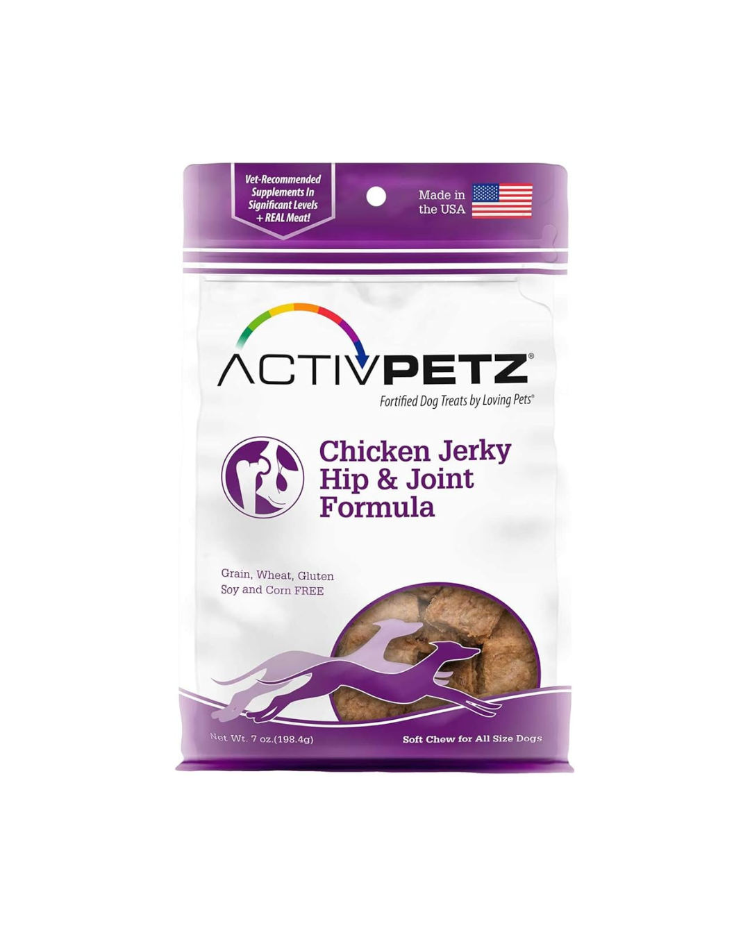 Loving Pets Activpetz - Chicken Jerky Dog Treat (Hip and Joint Formula)