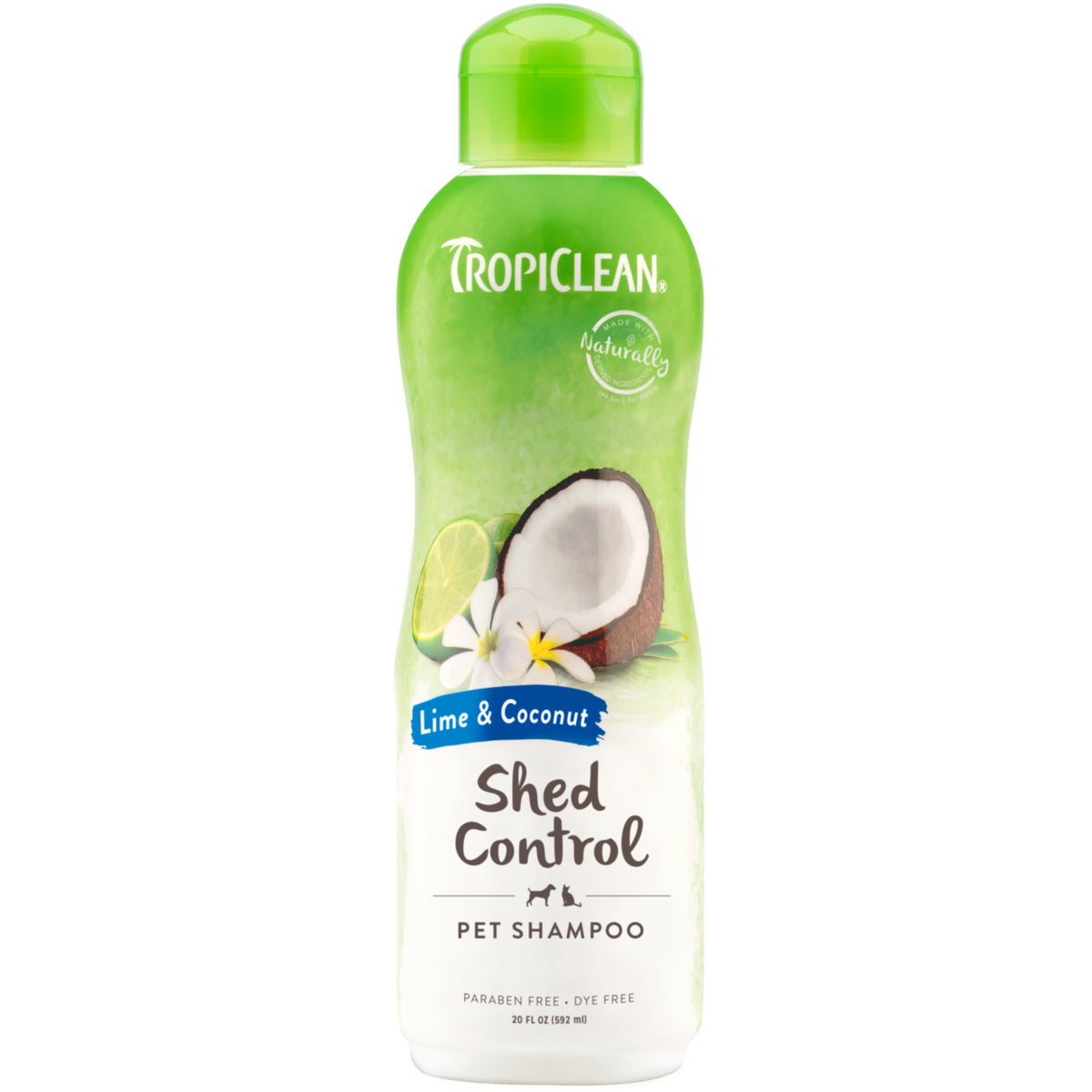 Tropiclean Lime & Coconut Shed Control Shampoo for Pets