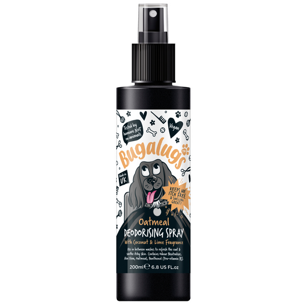 Bugalugs Oatmeal Dog Deodorising Spray with Coconut & Lime Fragrance