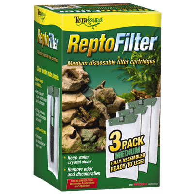 Tetra Reptofilter medium 3 pack cartridges