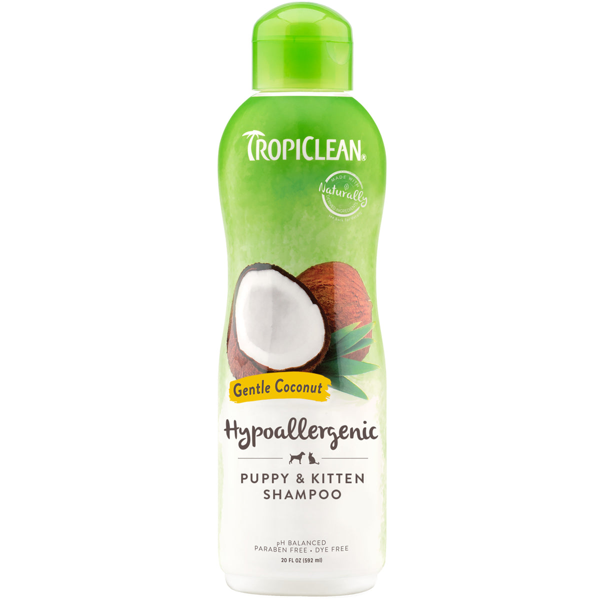 Tropiclean Gentle Coconut Hypoallergenic Shampoo for Puppies & Kittens