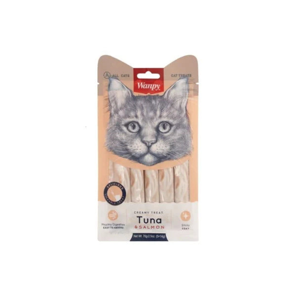 Wanpy Creamy Lickable Treat Tuna & Salmon For Cat